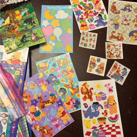 Vintage WINNIE The POOH Sandylion Sticker Deluxe Scrapbook Kit Incomple - Picture 10 of 12